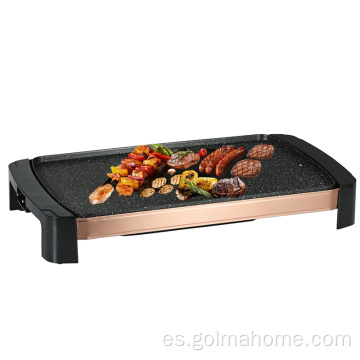 Parrilla eléctrica interior sin humo Calefacción rápida BBQ Raclette Griddle con placa de parrilla antiadherente / plancha eléctrica